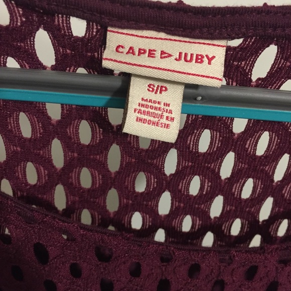 Aeropostale: Cape Juby Burgundy Dress - Picture 4 of 5
